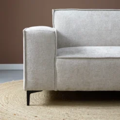 Hoekbank Valora beige chaise longue rechts