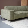 Hoekbank Valora groen chaise longue rechts
