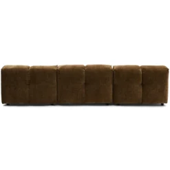 Hoekbank XL Fender be straight brown zonder arm rechts