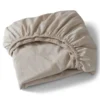 Hoeslaken Cotton Satin 180x200+35 cm almond