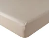 Hoeslaken Cotton Satin 90x200+35 cm almond