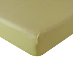 Hoeslaken Cotton Satin 160x200+35 cm khaki