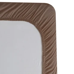 Hoeslaken Cotton 180x200+35 cm dark brown