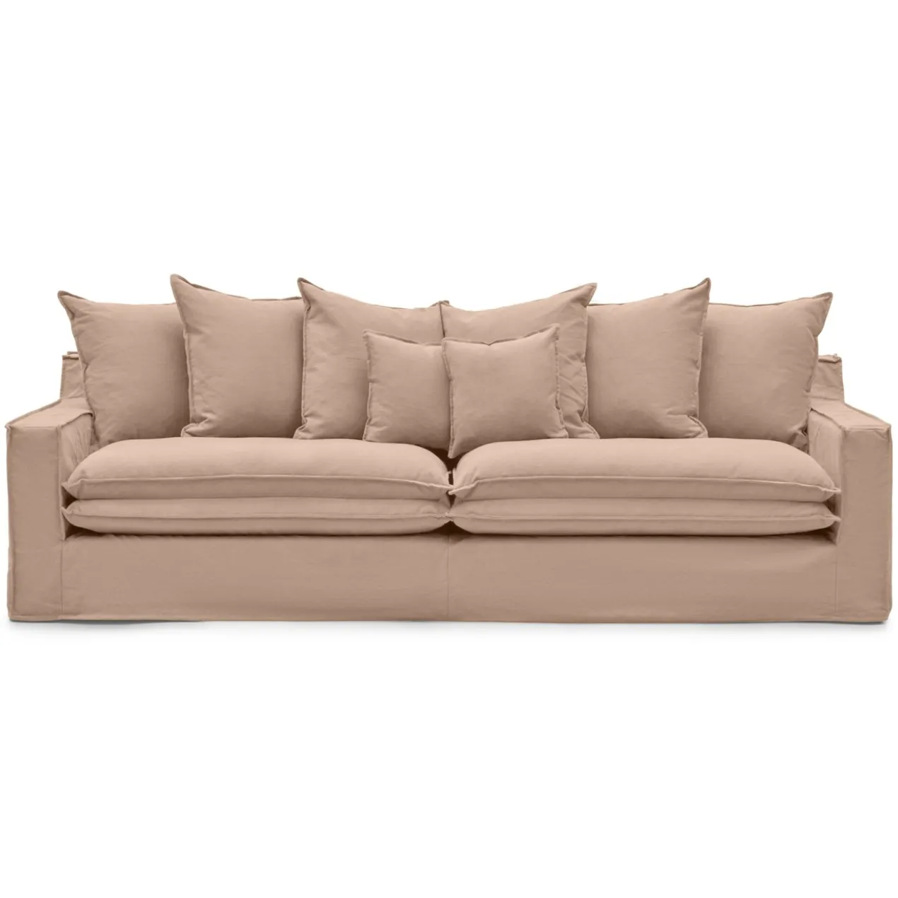 Hoes voor 4-zitsbank Alina shadow linen