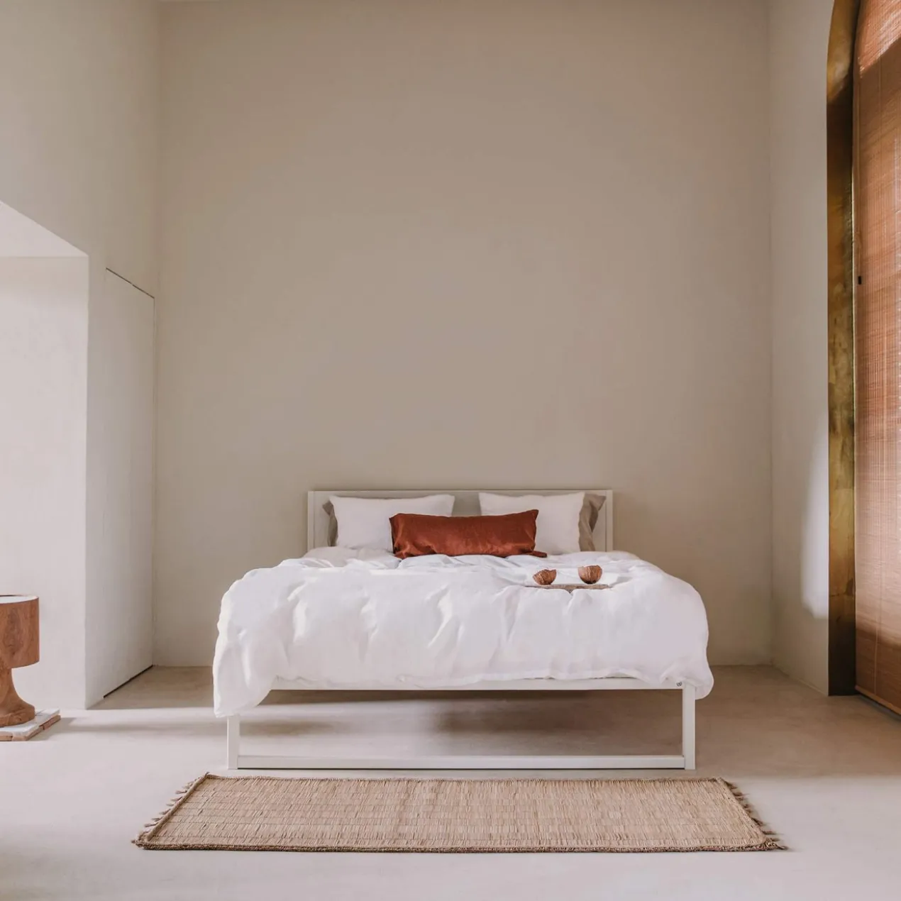 Hoofdbord voor bedframe °01 140 cm | Wit