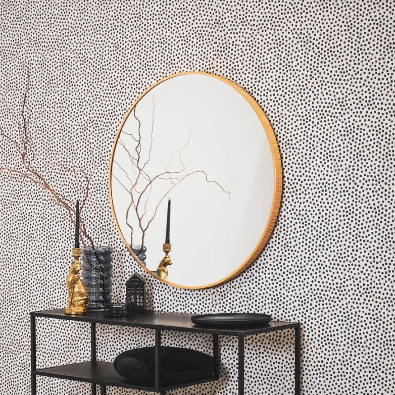 Housevitamin spiegel 70, 80cm goud Spiegel 70cm Aluminium Goud