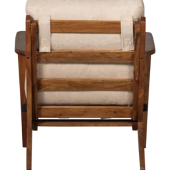 Houston fauteuil boucle/hout naturel
