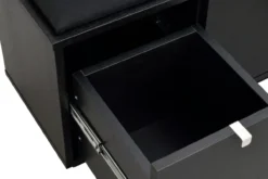 Houten bank Confetti zwart