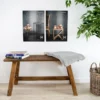 Houten bankje Jules medium Bruin - driftwood