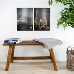 Houten bankje Jules medium Bruin - driftwood