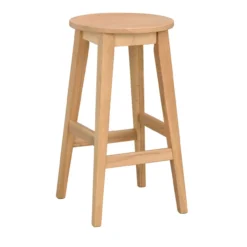 Houten barkruk Austin - zithoogte 65 cm Austin houten barkruk naturel- 65 cm
