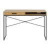 Houten bureau Vic - met opbergvak Naturel