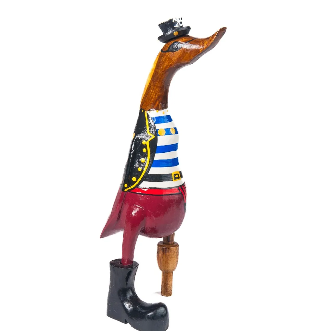 Houten eend piraat