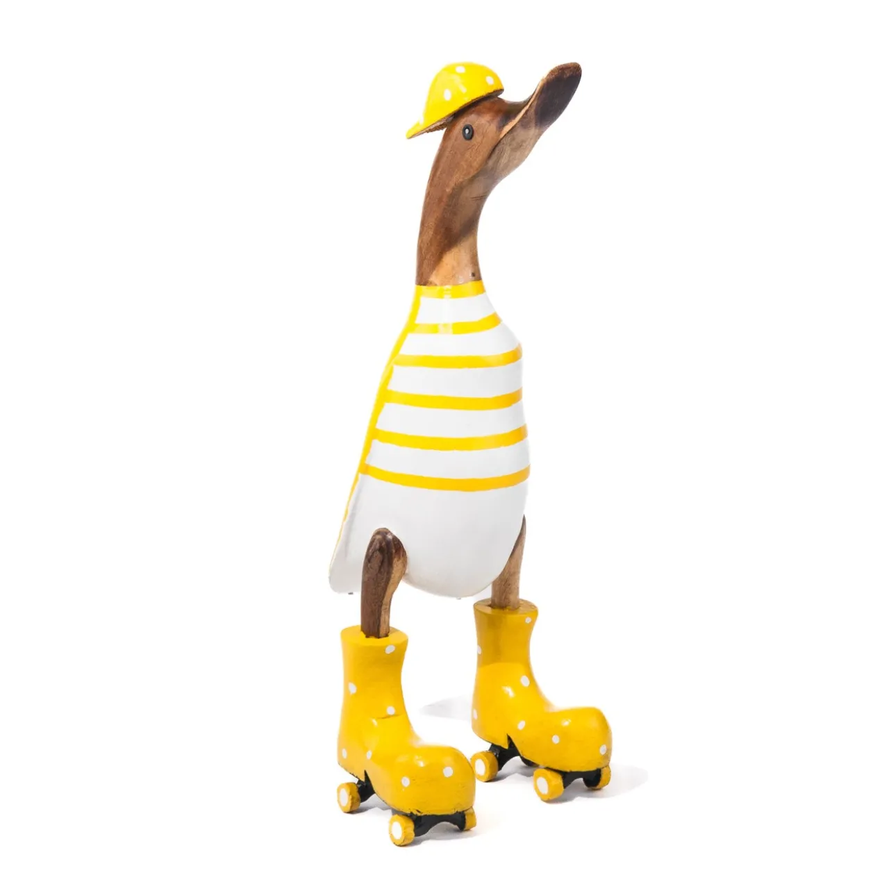 Houten eend roller skates