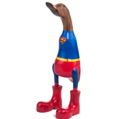 Houten eend superman