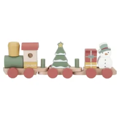 Houten kersttrein