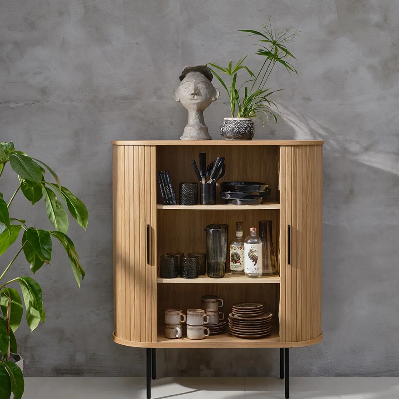 Houten opbergkast Lenn Naturel