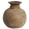 Houten pot/vaas bol