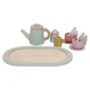 Houten thee servies