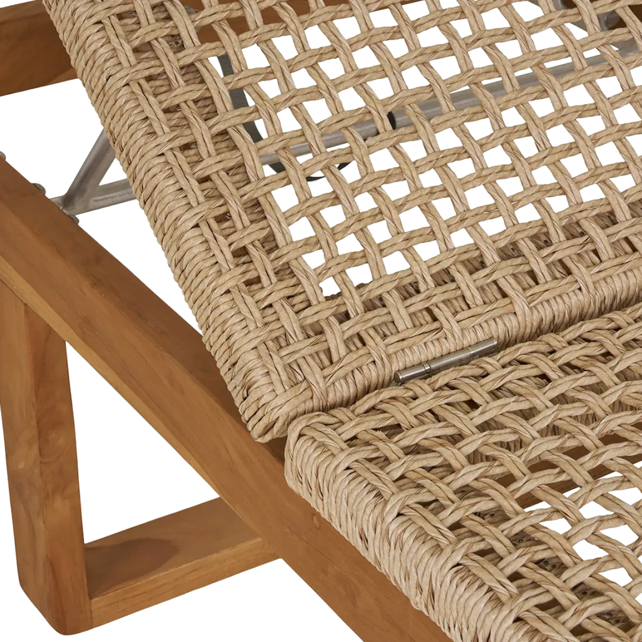 Houten tuin loungestoel Elodie Naturel