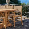 Houten tuinstoel Elodie - met armleuningen Naturel