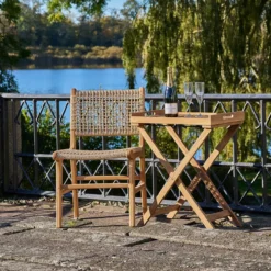 Houten tuinstoel Elodie Naturel