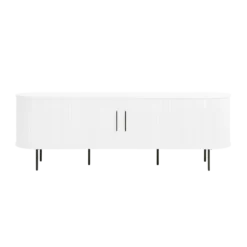 Houten tv meubel Lenn Wit eiken
