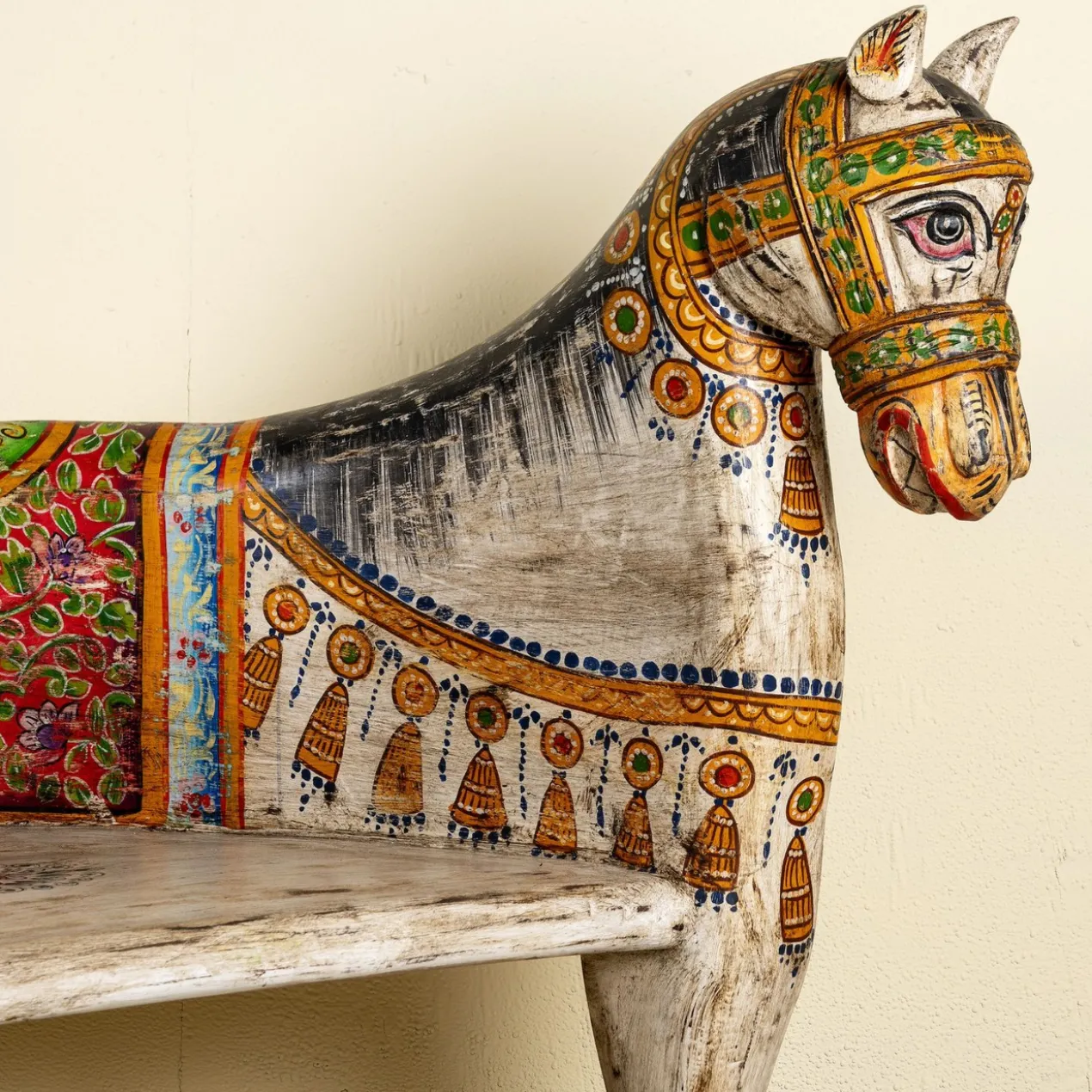 Hunar - Handbeschilderde Paardenbank