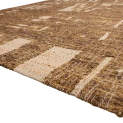 Ian handgeweven vloerkleed wol/katoen bruin 170x240cm