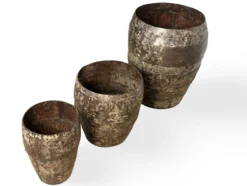 IJzeren planters SET van 3 unieke