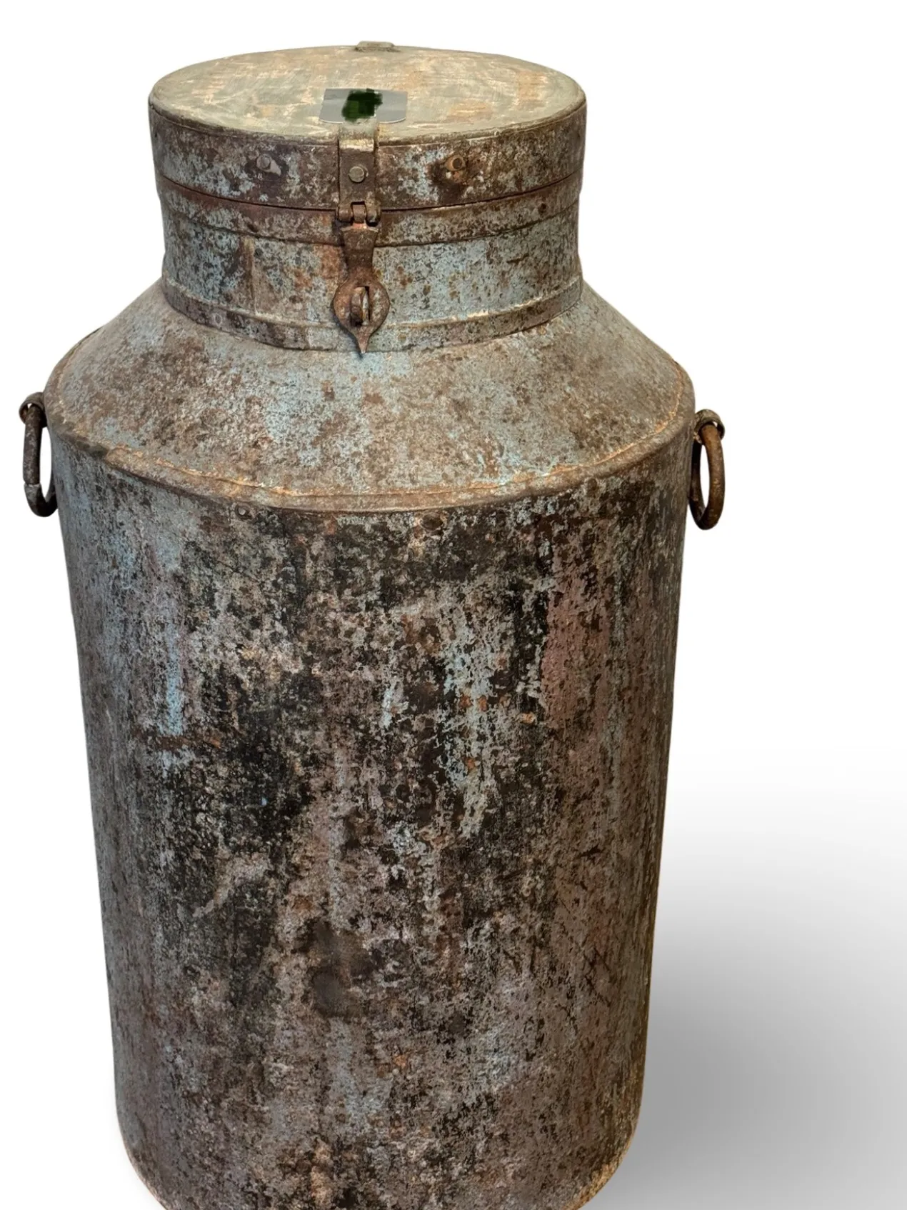 IJzeren pot blauw/grijs IJzeren pot bl/grijs uniek