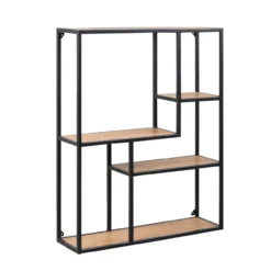 Industriële Wandkast Vic - Hout