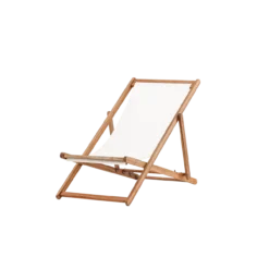 Inklapbare houten tuinstoel Bern Wit