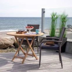Inklapbare houten tuintafel Jane Naturel