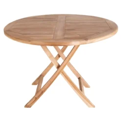 Inklapbare houten tuintafel Jane Naturel