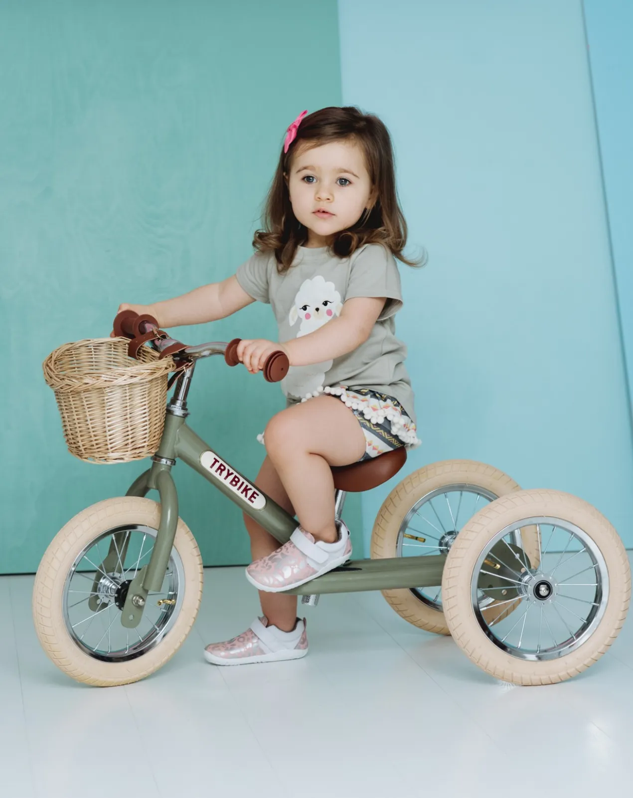 2-in-1-loopfiets Trybike set green