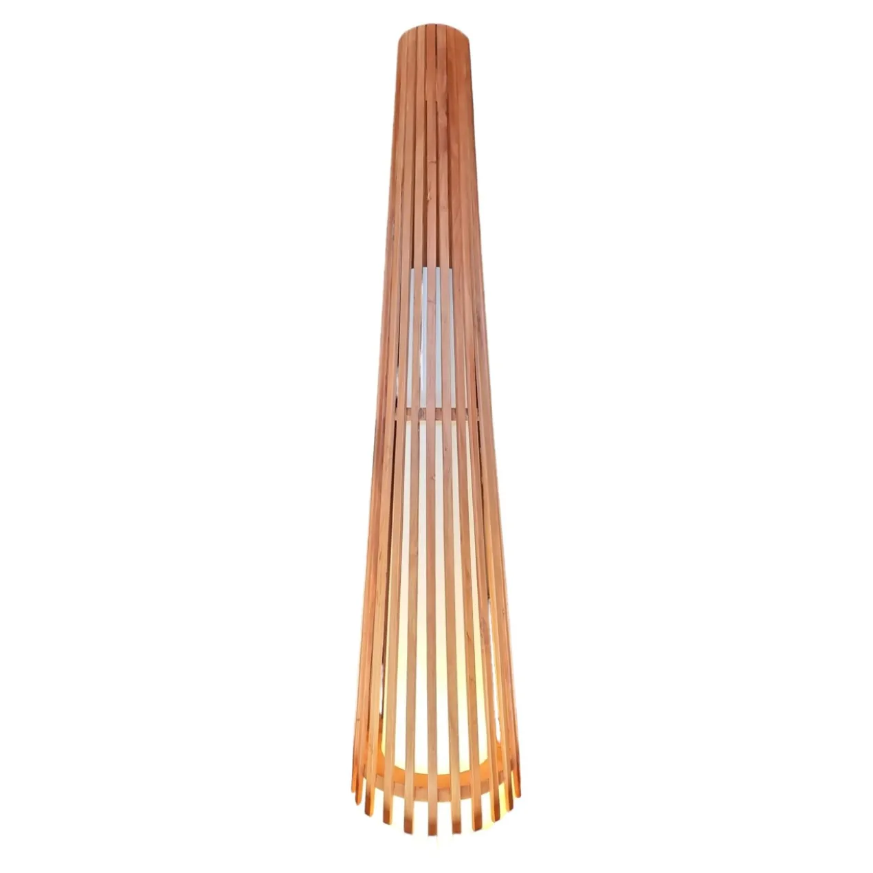 Interieurdirekt – Vloerlamp Anto – Teakhout – 150cm – Naturel