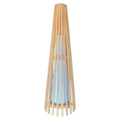 Interieurdirekt – Vloerlamp Anto – Teakhout – 90cm – Naturel