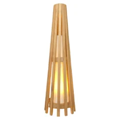 Interieurdirekt – Vloerlamp Anto – Teakhout – 60cm – Naturel