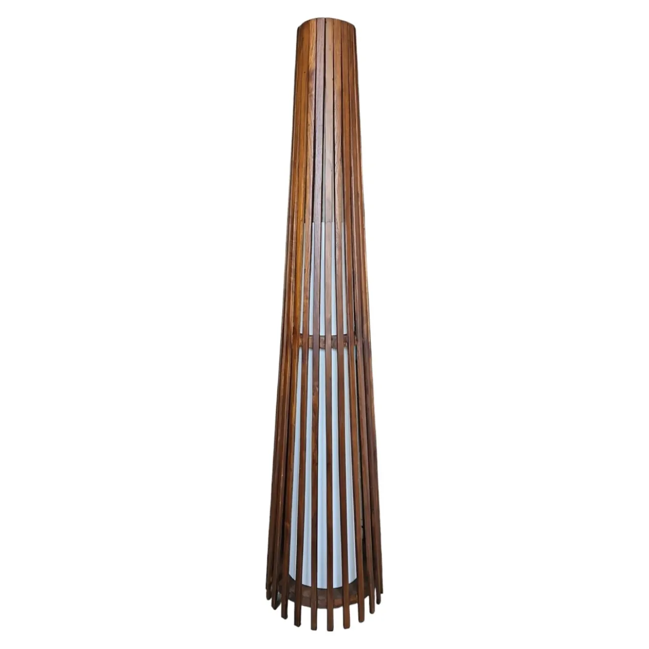 Interieurdirekt – Vloerlamp Anto – Teakhout – 150cm – Walnoot