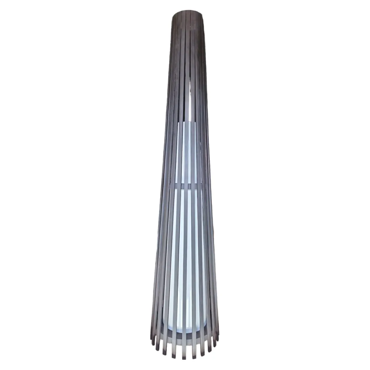 Interieurdirekt – Vloerlamp Anto – Teakhout – 150cm – Zwart