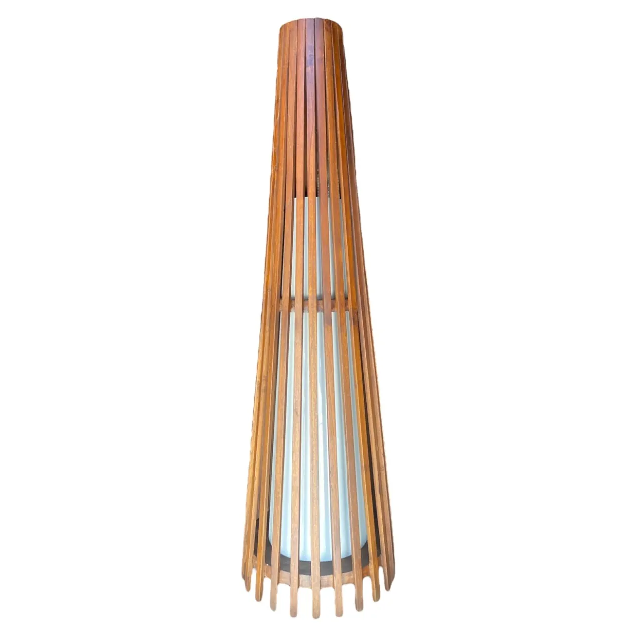 Interieurdirekt – Vloerlamp Anto – Teakhout – 120cm – Walnoot