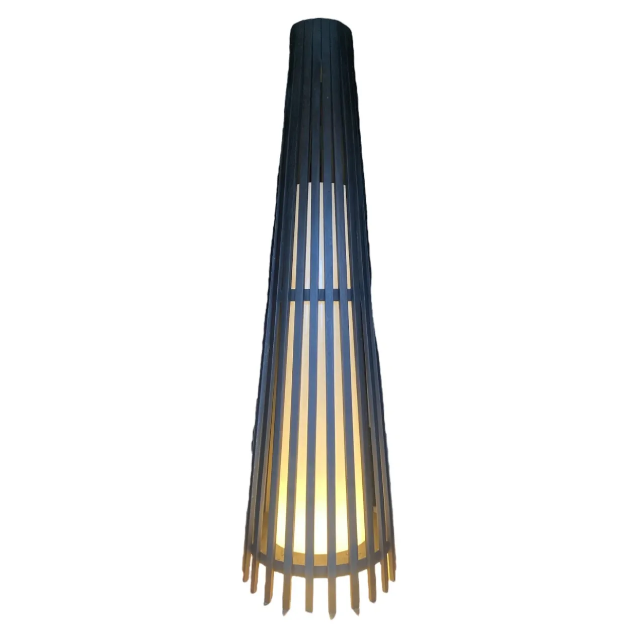 Interieurdirekt – Vloerlamp Anto – Teakhout – 120cm – Zwart