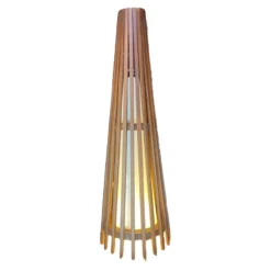 Interieurdirekt – Vloerlamp Anto – Teakhout – 90cm – Walnoot