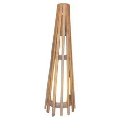 Interieurdirekt – Vloerlamp Anto – Teakhout – 60cm – Walnoot