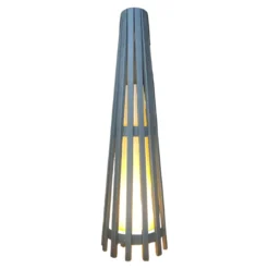 Interieurdirekt – Vloerlamp Anto – Teakhout – 60cm – Zwart