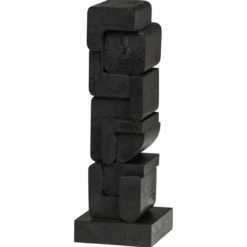 Isan sculptuur ornament hout zwart
