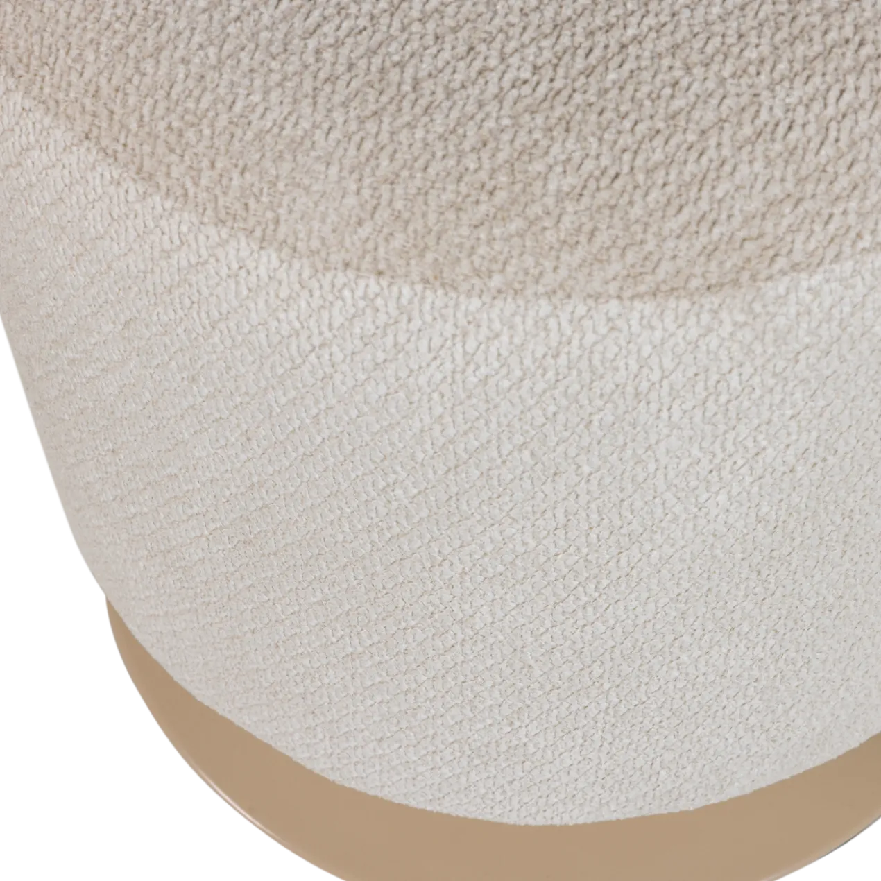 Islen poef met draaivoet boucle beige