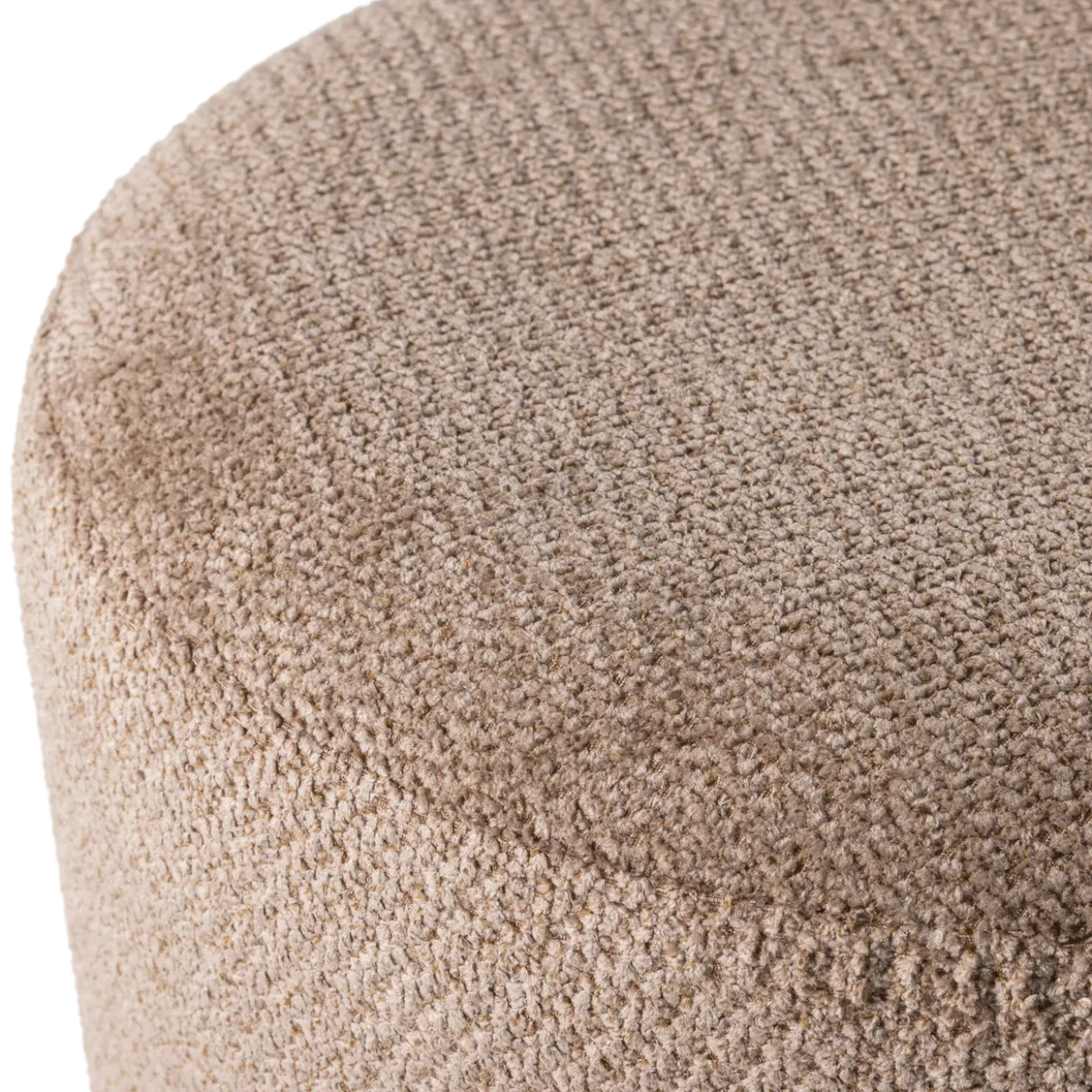 Islen poef met draaivoet boucle bruin