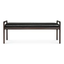 Jack bank 150 - zwart leer